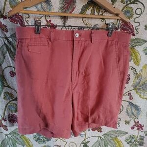 Lauren Ralph Lauren Men's Flat Front Linen Shorts